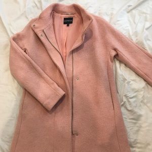 Express Light Pink Women’s Wool Pea Coat